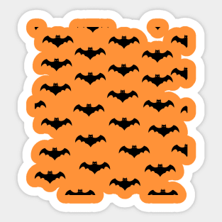 Halloween Bats Pattern Sticker